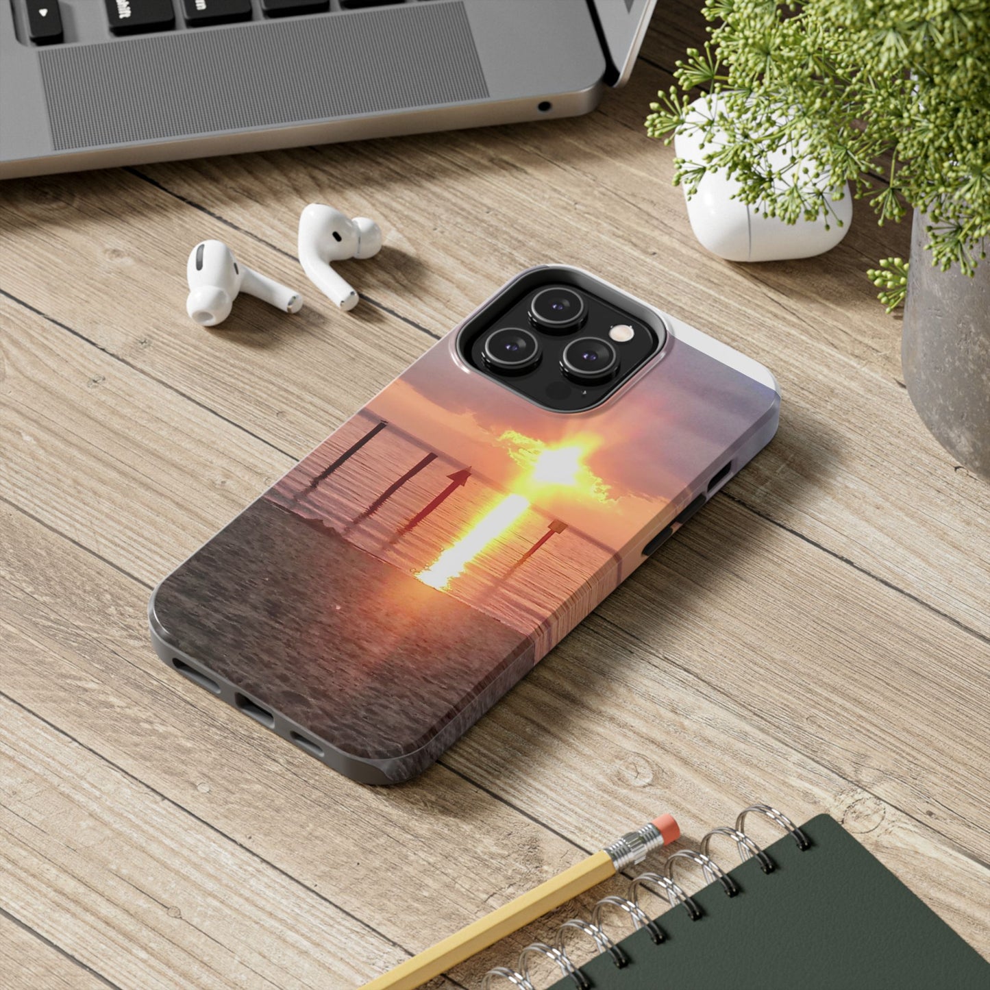 Inspirational Christian Tough Phone Case - Sunset Photography - All iPhone & Samsung Galaxy Phone Types Available