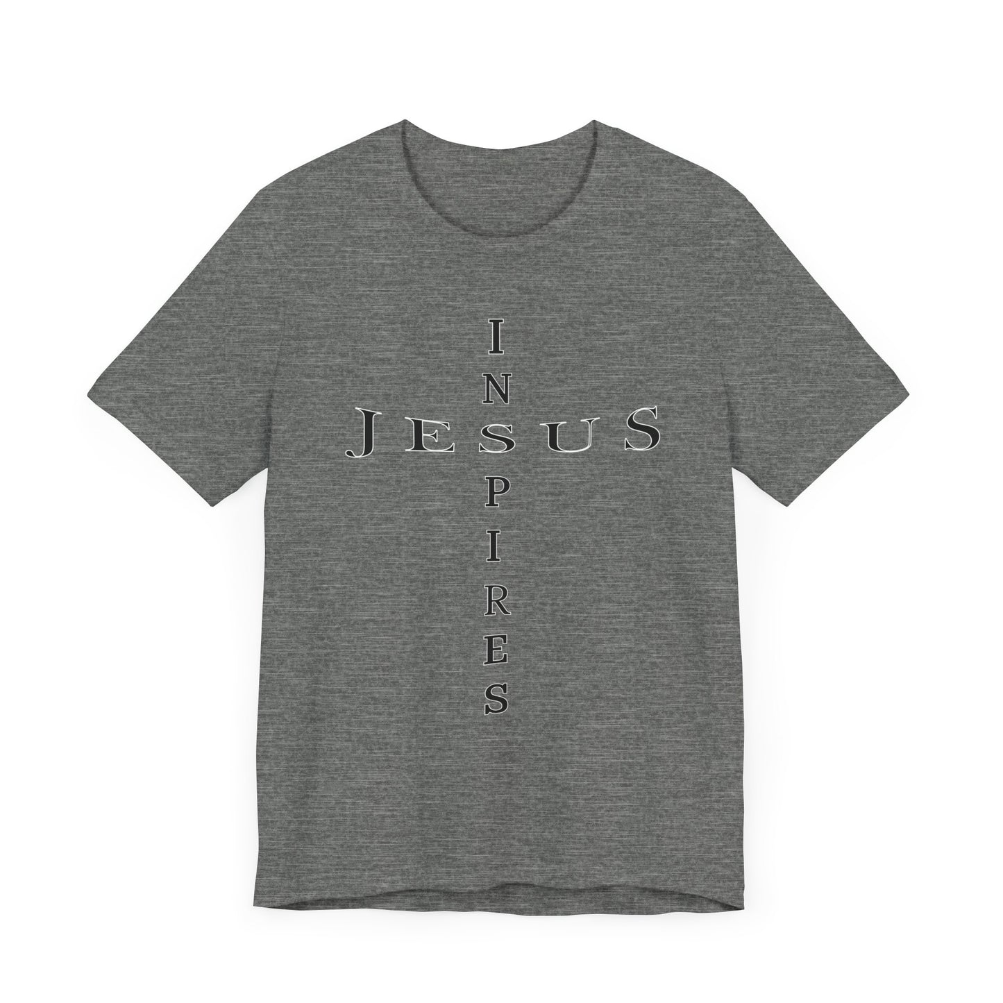 Christian Unisex Tee - Jesus Inspires Custom Tshirt Design