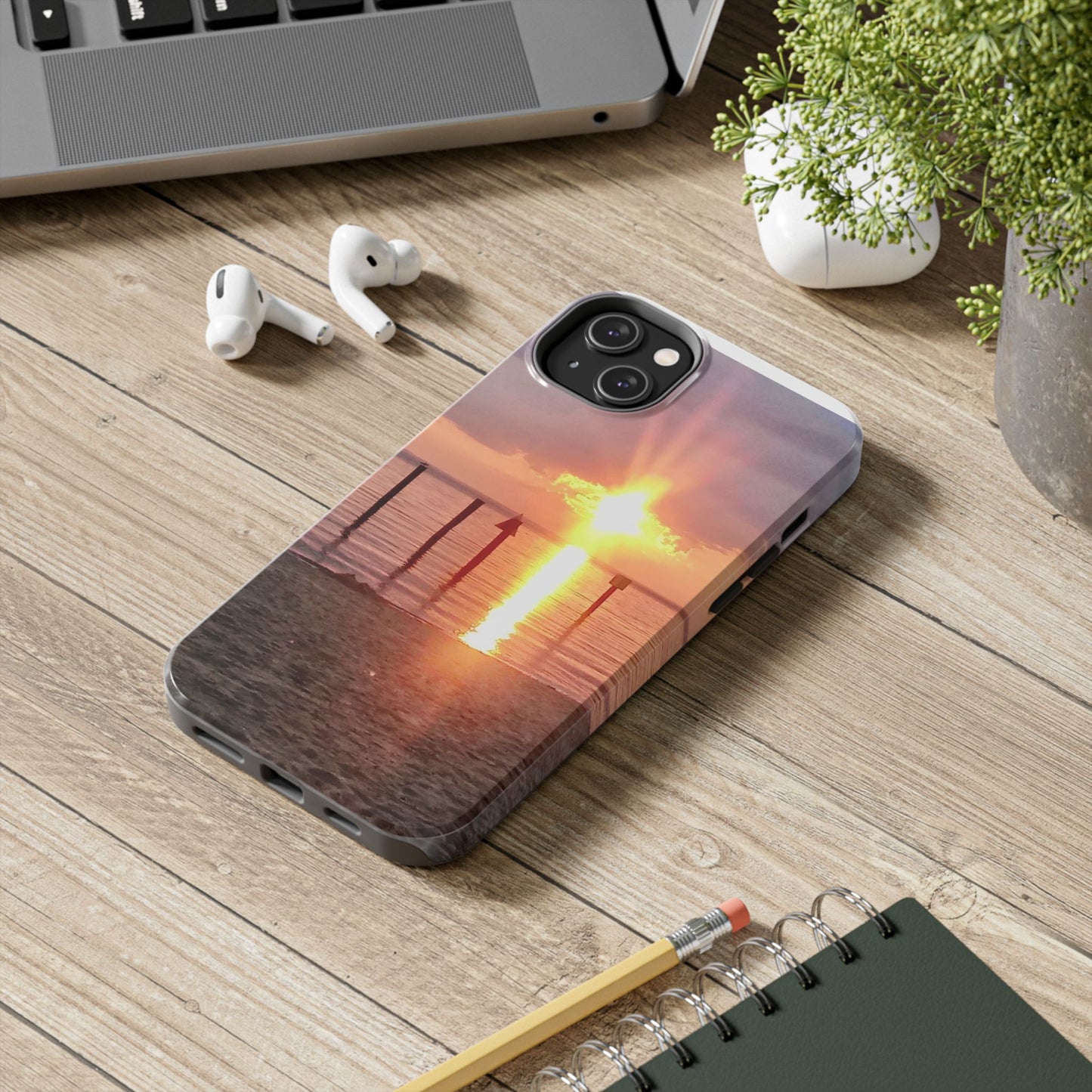 Inspirational Christian Tough Phone Case - Sunset Photography - All iPhone & Samsung Galaxy Phone Types Available