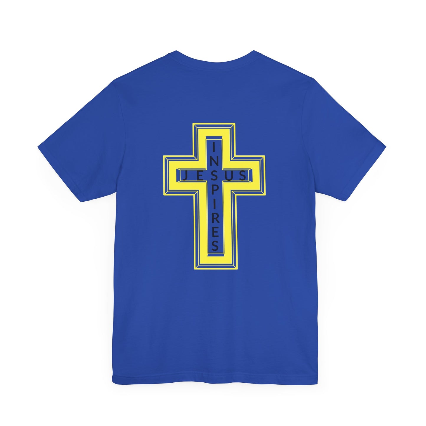 Christian Unisex Tee - Jesus Inspires Custom Tshirt Design - Back Only